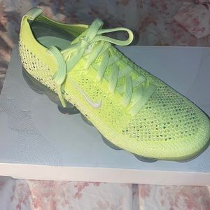 Lime Green vapor max Flyknit W/ Swarovski Crystal